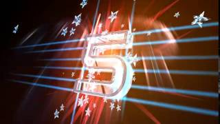 4K 3D Countdown Numbers Jagged Wireframe Ultra HD Animation