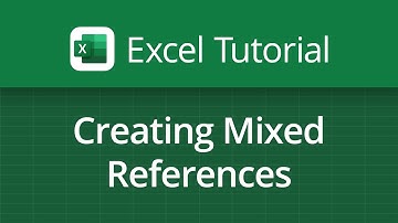 Excel Video Tutorial: Creating Mixed References