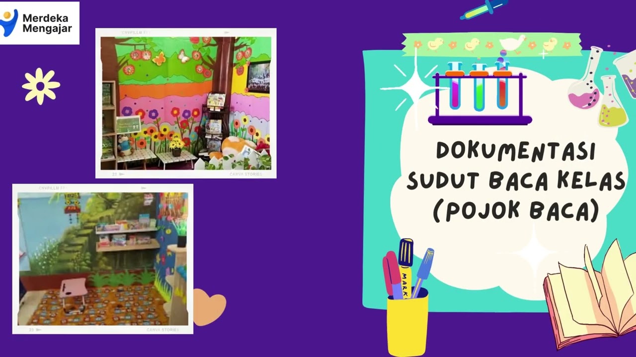 membuat lingkungan fisik kaya teks di kelas - YouTube