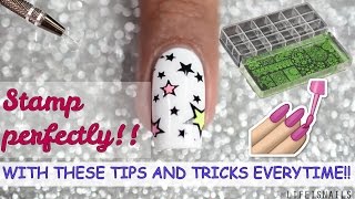 Stamp Your Nails Perfectly! | Tips &amp; Tricks For Nail Art Stamping!❤(Beginner edition)