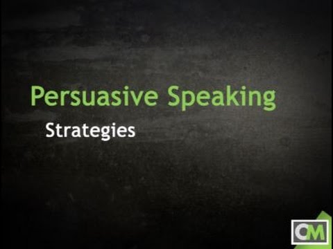Persuasive Speaking Strategies YouTube