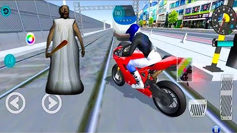 3D Driving Class -Bullet Train Vs GRANNY Vs Motorbike#5- Best Motorcycle Game - Android IOS Gameplay