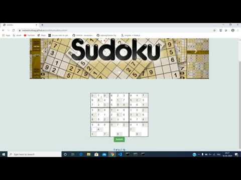 Sudoku application with simple HTML,CSS,JS