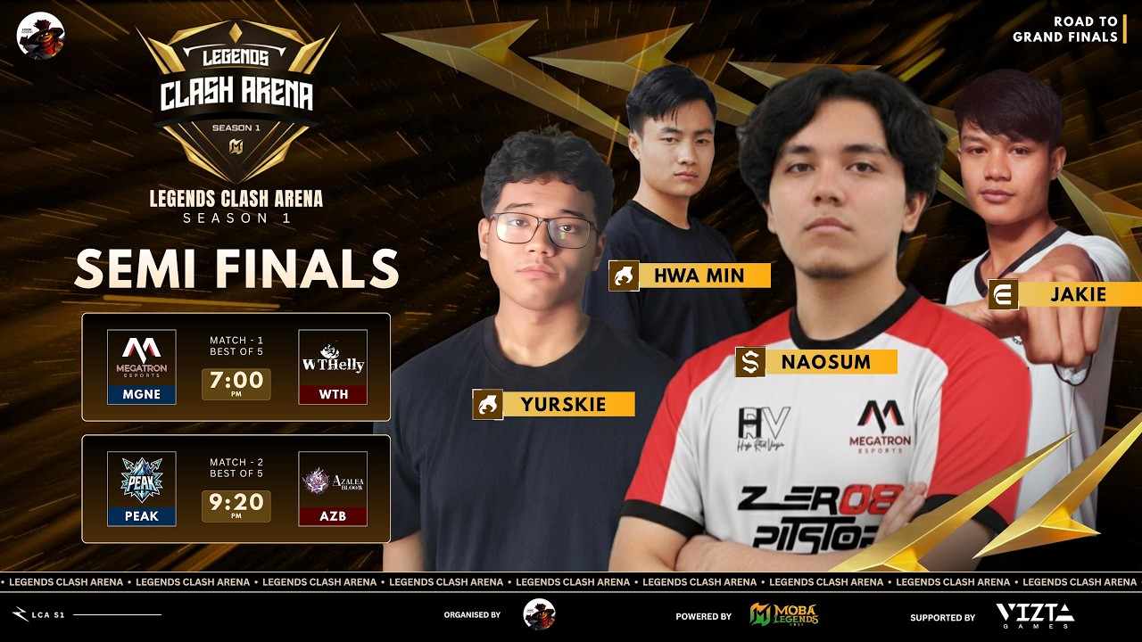 ⚔️ LEGEND CLASH ARENA Season 1 – SEMI FINAL SHOWDOWN | Top 4 Battle LIVE #hookgaming