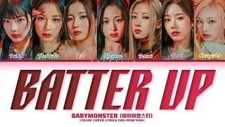 BABYMONSTER (베이비몬스터) 'BATTER UP (7 Ver.)' Lyrics (Color Coded Lyrics) Resimi