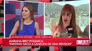 Fuerte cruce en vivo entre Lanzoni y Brey