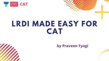 Check out our latest offerings - https://bit.ly/CAT_Whatsnew LRDI Made Easy for CAT by Praveen Tyagi
