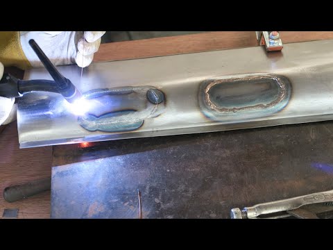 Gas Brazing V Tig Silicon bronze brazing V Tig welding classic car bodywork tips and Tricks #51