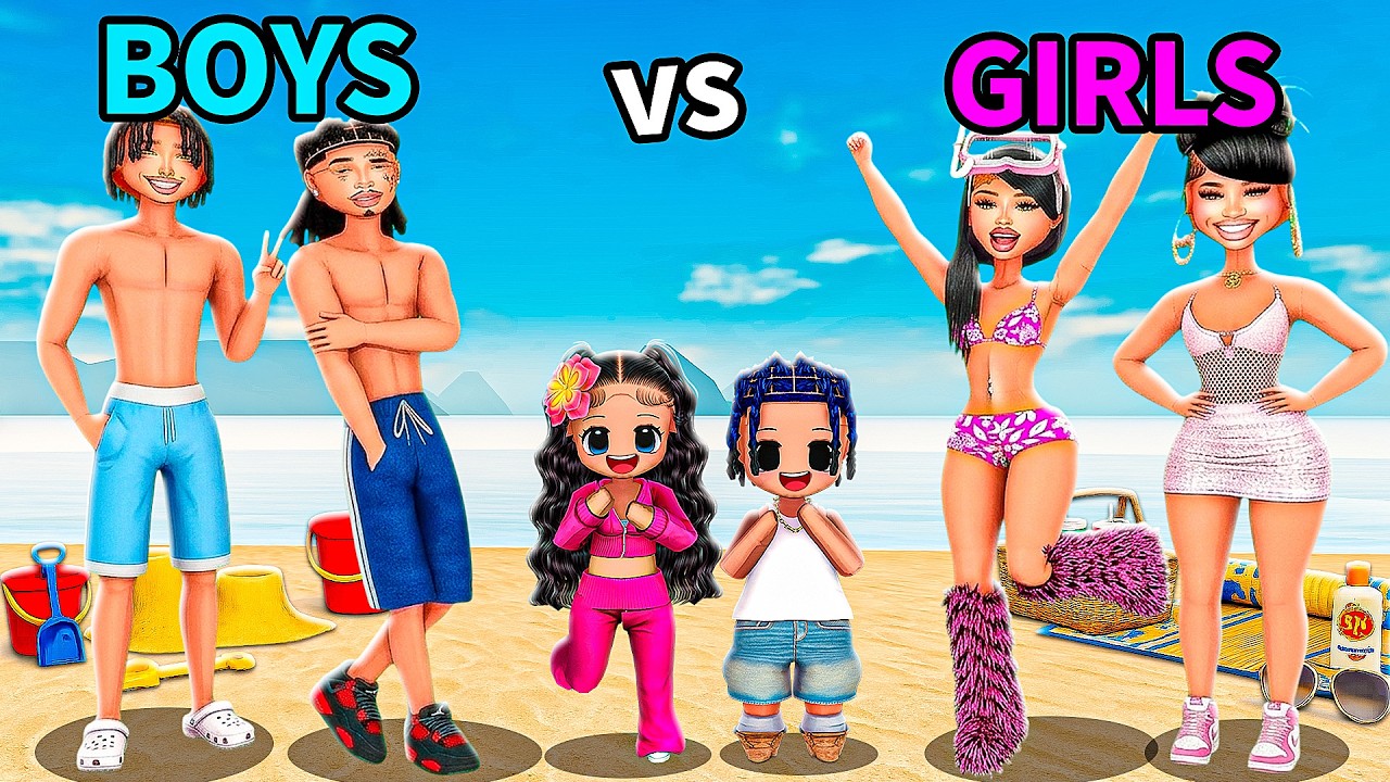 BOYS vs GIRLS REALISTIC POOL PARTY In LifeTogether 🏠 RP | Roblox