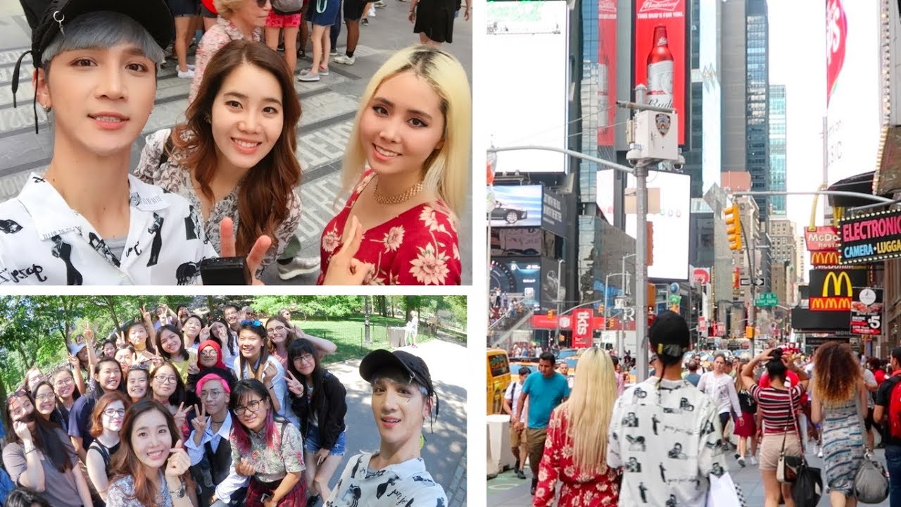 Tourists in New York City: Central Park, Times Square, & Opening Gifts!