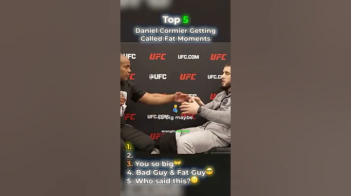 Daniel Cormier Getting Called Fat Top 5 Moments 😭 #ufc #ufcvideo #danielcormier #islammakhachev