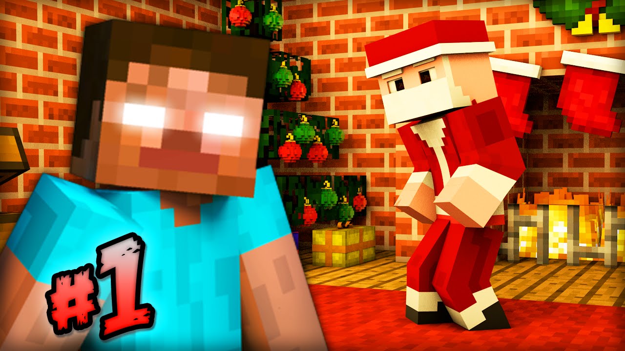Minecraft HEROBRINE RUINS CHRISTMAS! #1 - Minecraft Adventure Map w/ Ali-A