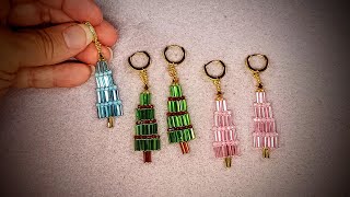 Cute Christmas Tree Earring Tutorial