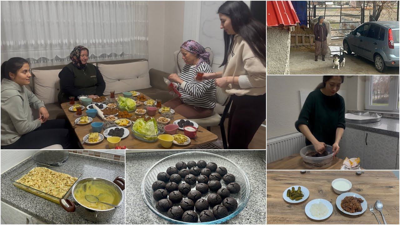 AKŞAM ÇAYINA ISLAK KURABİYE VE MUZLU PASTA YAPIMI👍🏻 VLOG