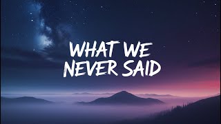 What We Never Said ( Lyrics )