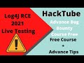 How To Find Log4j vulnerability on multiple Urls 2022 | Live Testing by #Hacktube #log4j