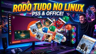 Rodo tudo no Linux - Playstation 5, Microsoft Office, copilot...