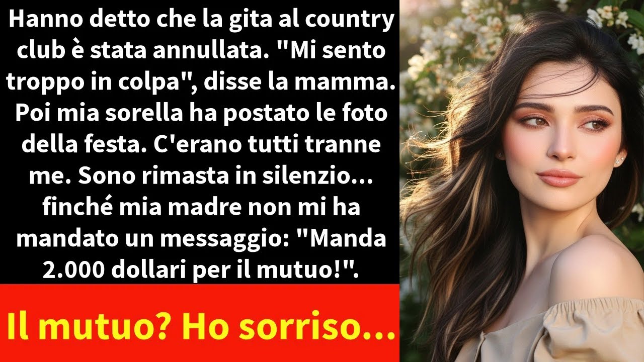 Hanno detto che la gita al country club è stata annullata.