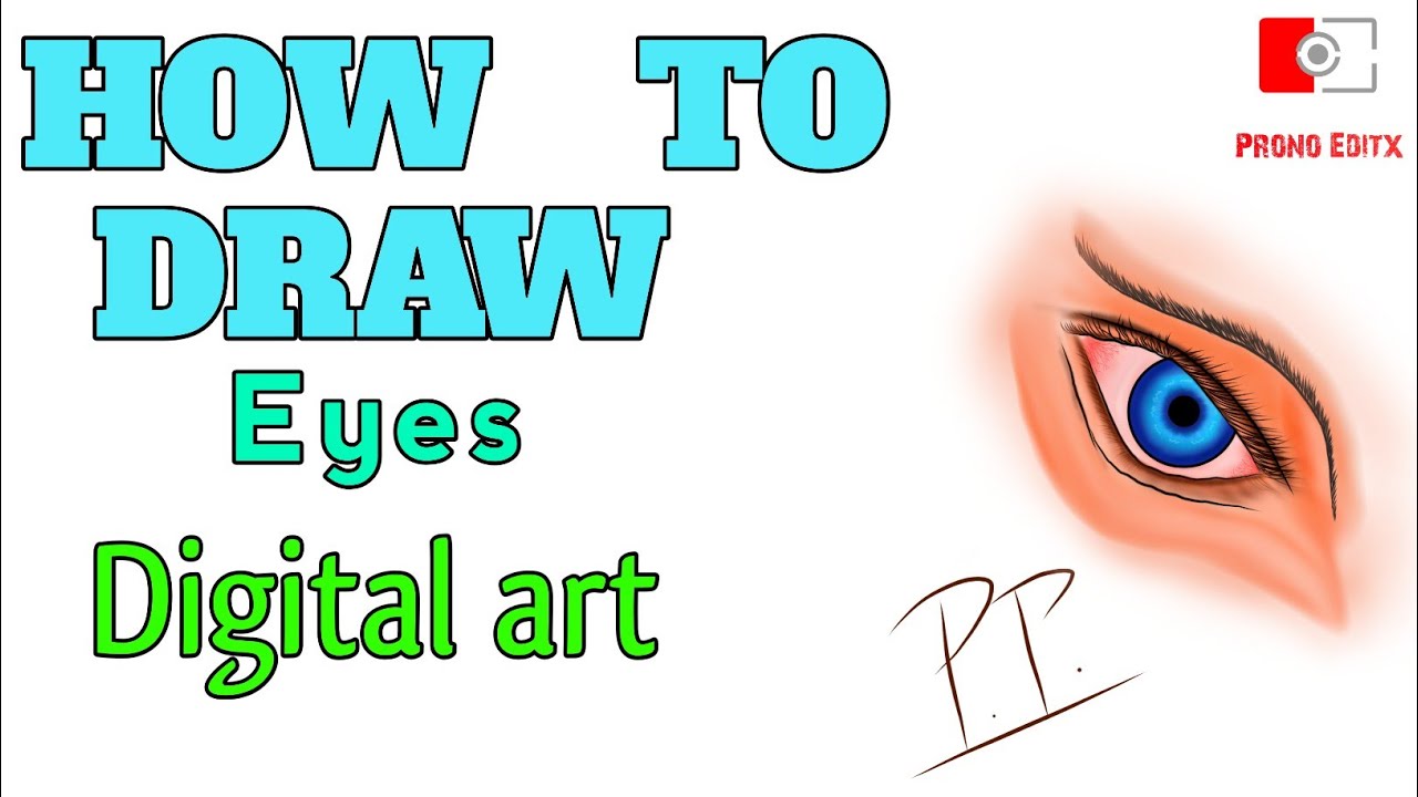 How to make Eyes in digital art | Ibispaintx tutorial | Android art ...