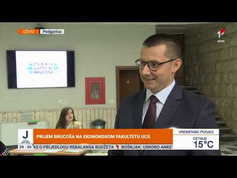 Dekan Jocović za Jutarnji program RTCG o Svečanom prijemu brucoša 2022. godine