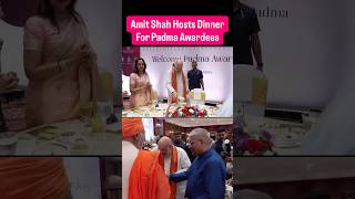 #Watch Amit Shah Hosts Dinner For Padma Awardees #amitshah #modi #padmaawards2026