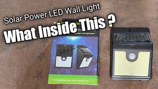 What inside Solar Power LED Wall Light?