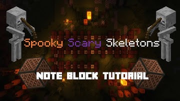 Spooky Scary Skeletons - Minecraft Note Block - Special Halloween tutorial #8