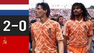 Netherlands 20 CCCP (Soviet Union) ● 1988 Euro Final Extended Goals & Highlights HD