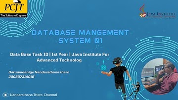 Data Base Task 10 | 1st Year | Java Institute For Advanced Technology