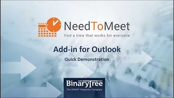 NeedToMeet Outlook Add-In Quick Demo