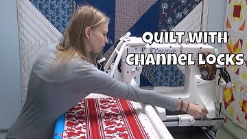 Quilt Straight Lines Super Easy with Channel Locks on Your Longarm