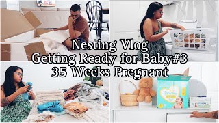 NEST WITH ME VLOG | BABY #3 | 35 WEEKS PREGNANT | Stephanie Giselle