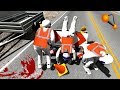 СБИЛ РАБОЧИХ НА ОГРОМНОЙ СКОРОСТИ | BeamNG.drive