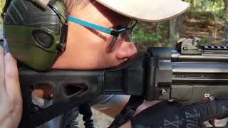 Pt. 3 -  PTR 9CT MP5 (clone) vs Bear Creek Armory AR15 - Up Drills