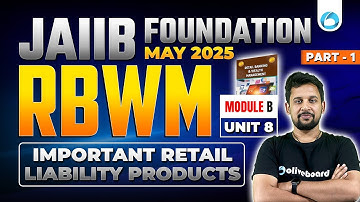 JAIIB May 2025 RBWM Module B Unit 8 | JAIIB 2025 Online Classes Part -1 | By Rajeev Sir