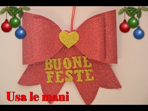 Gomma Crepla Cartamodello Stella Di Natale.Fiocco Di Natale In Fommy Christmas Diy Youtube