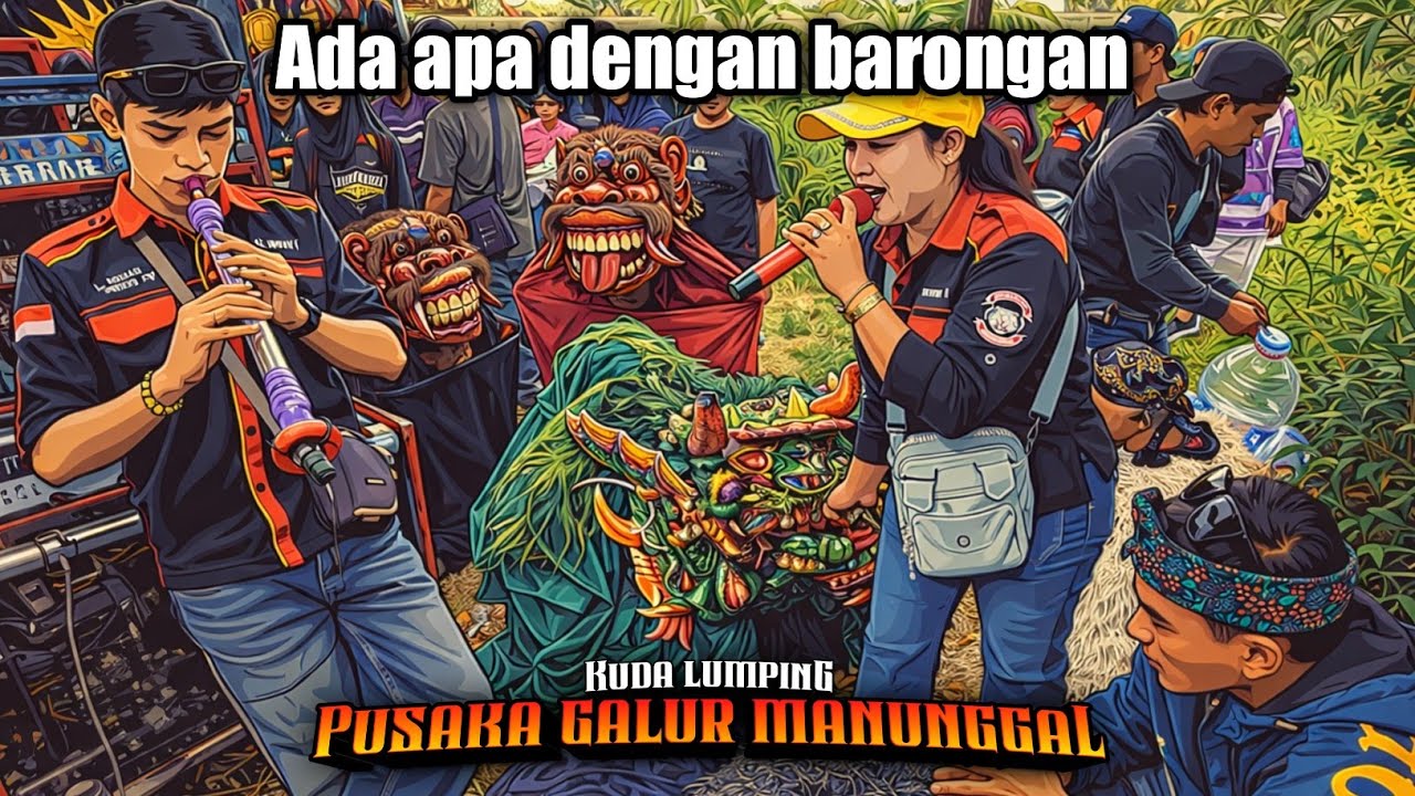 Barongan berkumpul di ibu sinden💥kuda lumping PGM🔥BALADNA MANG IPIN