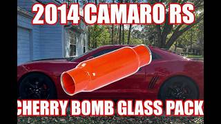 2014 Camaro RS cherry bomb glass packs.