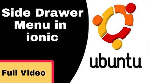 How to Add A Side Menu to Your Ionic App-2020