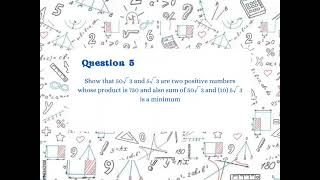 (G3) Extremum Problems MTS3101-2 Calculus I