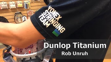 Time Lapse: How to String a Dunlop Titanium Squash Racquet