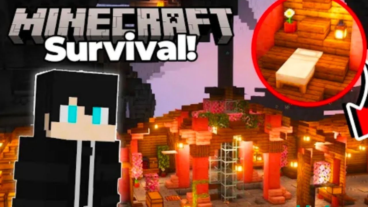 finally i build a secret base in minecraft survival series episode #6 ...