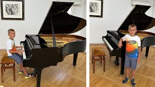 Первый музыкальный влог Даниэля - Игра на Фортепиано - Что он может за несколько месяцев