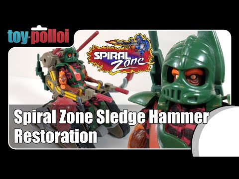 Vintage Spiral Zone Sledge Hammer Restoration - Toy Polloi - YouTube