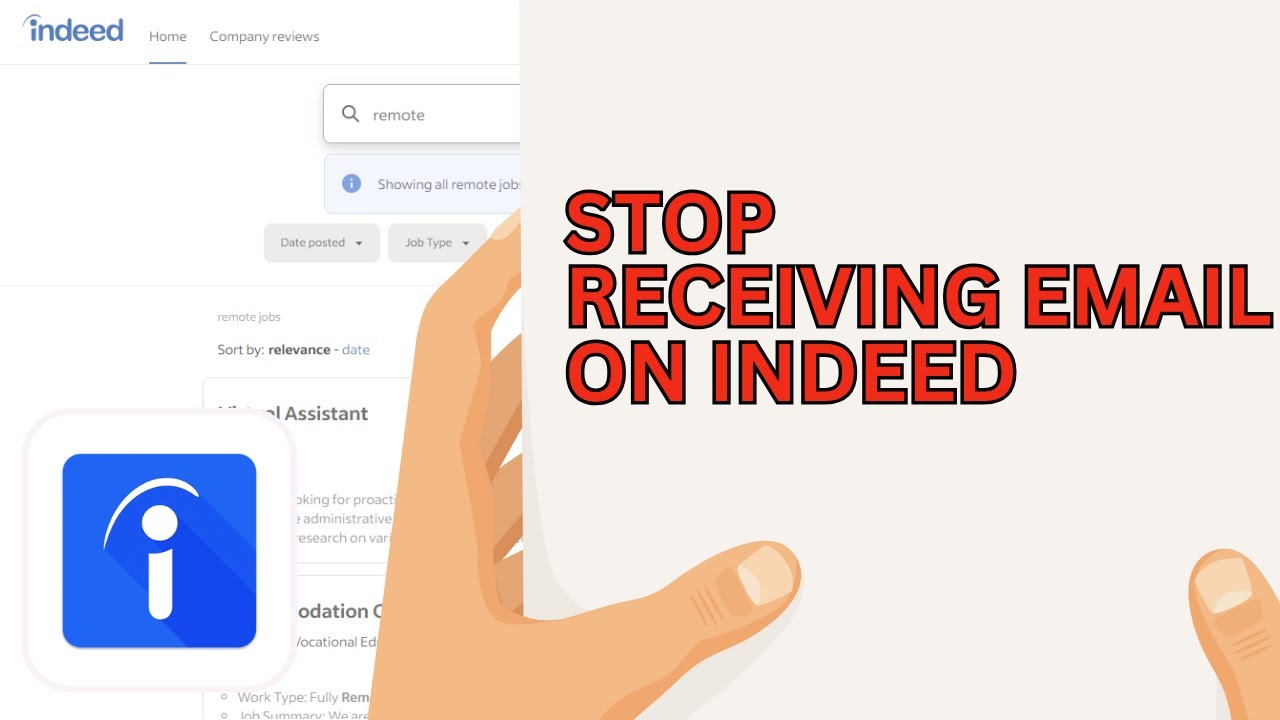 How To Stop Email Notifications On Indeed YouTube