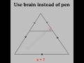 Basic mathematics Triangle problem algebra tricky problem #mathteacher #mathlover #mathfun #algebra