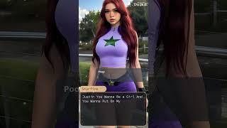 Starfire Says Justin You Wanna Be a Girl And You Wanna Put On My Clothes