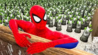 😱 Spider-Man Trapped in Zombie Army! No Escape 💀 | Indian Bike Driving 3D | Shagun Gamerz