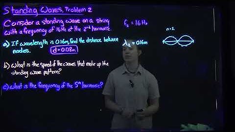 Calculating frequencies of harmonics, speed, and distance between nodes for a standing wave