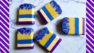 Drop Swirl Technique with Layering & Stunning Color Combos! Soap Challenge Club Cold Process Soap